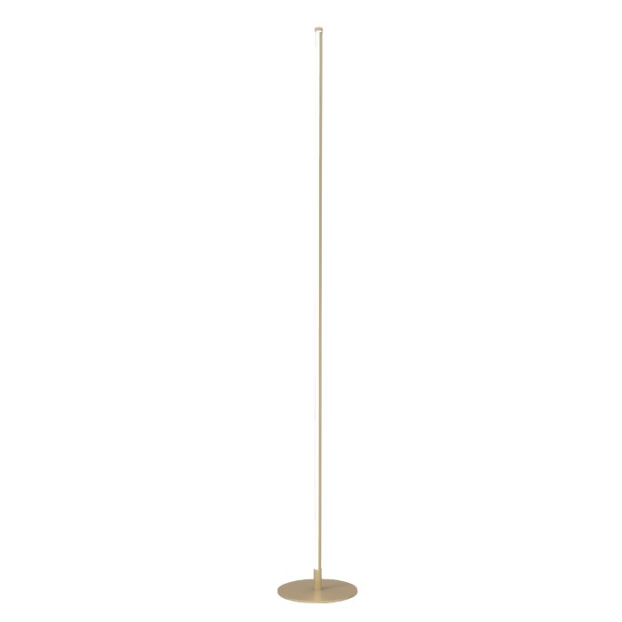Modern Italian Gold Metal Linear Floor Lamp 26 Watt, 3000K, IP20, 146H 2307 Elia P Sikrea