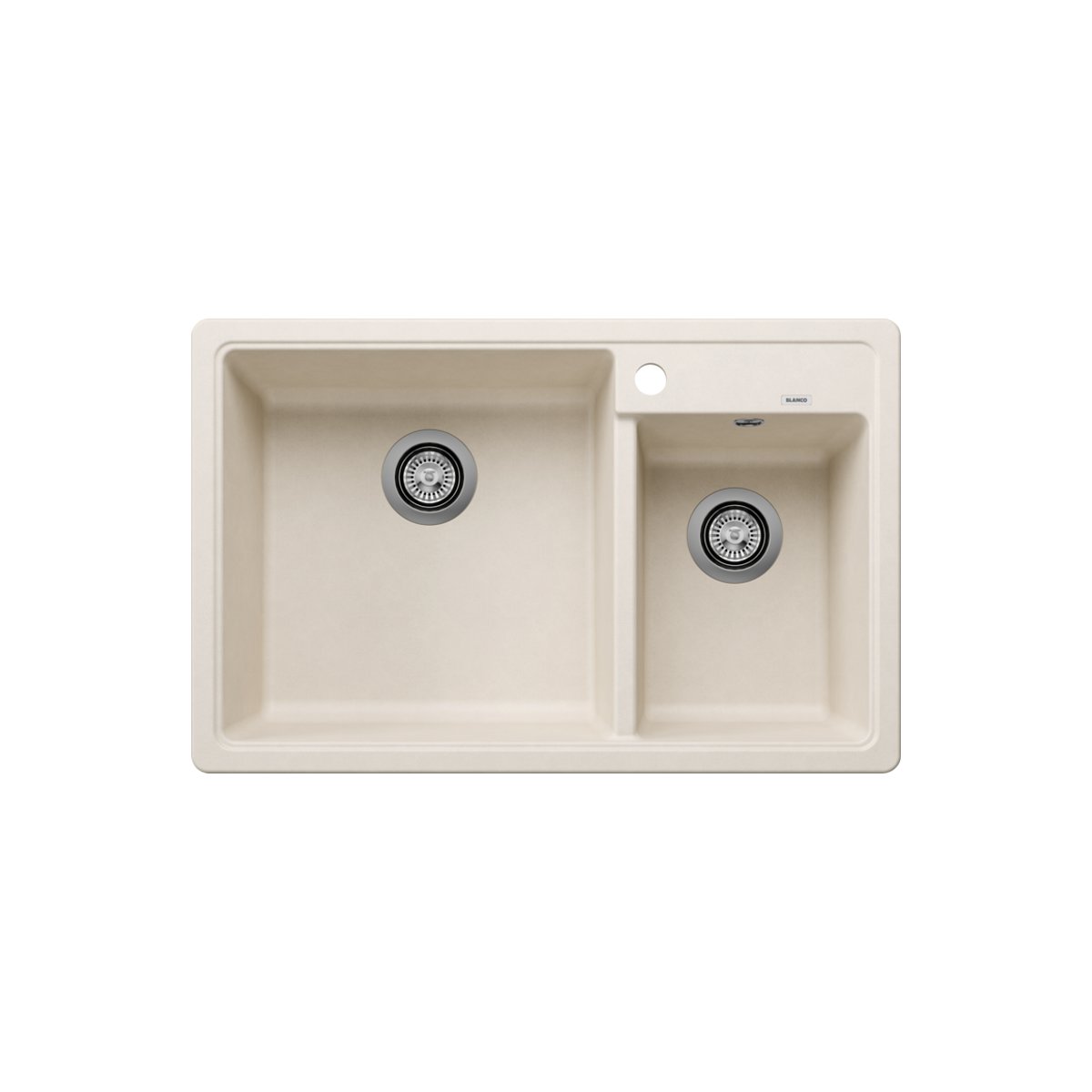 Modern Soft White 2 Bowl Granite Kitchen Sink 78×50 Legra 8 Blanco