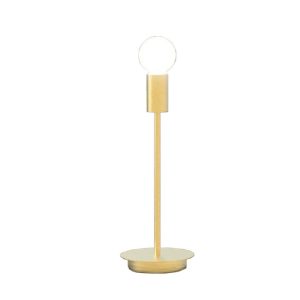 Minimal Italian Gold 1-Light Metal Desk Lamp 33H 2055 Anna L Sikrea