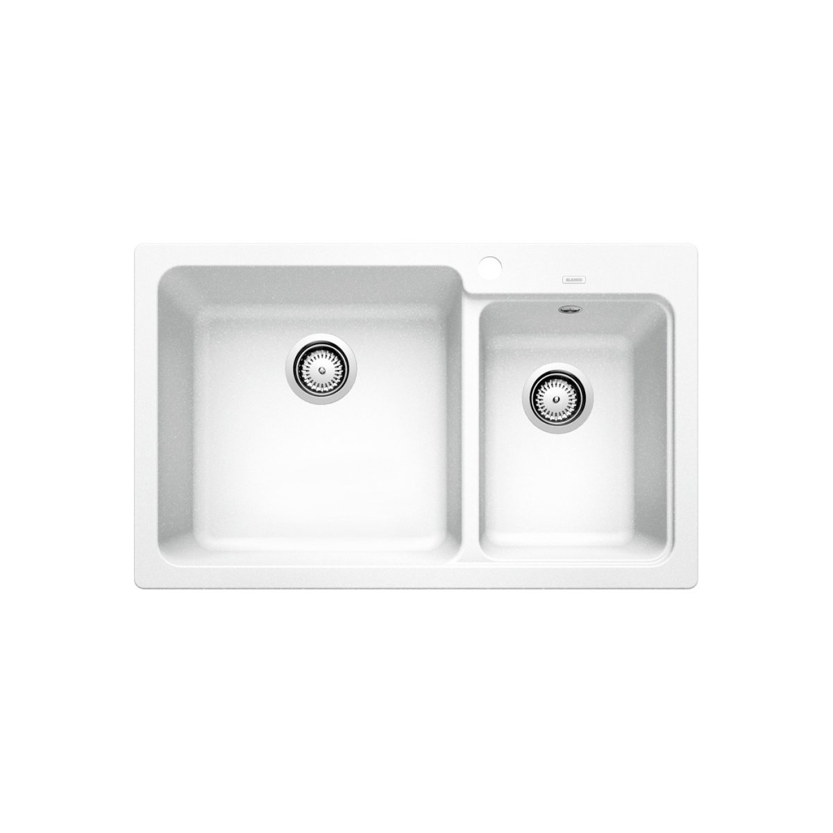 Modern White 2 Bowl Granite Kitchen Sink 81,5×50 Naya 8 Blanco