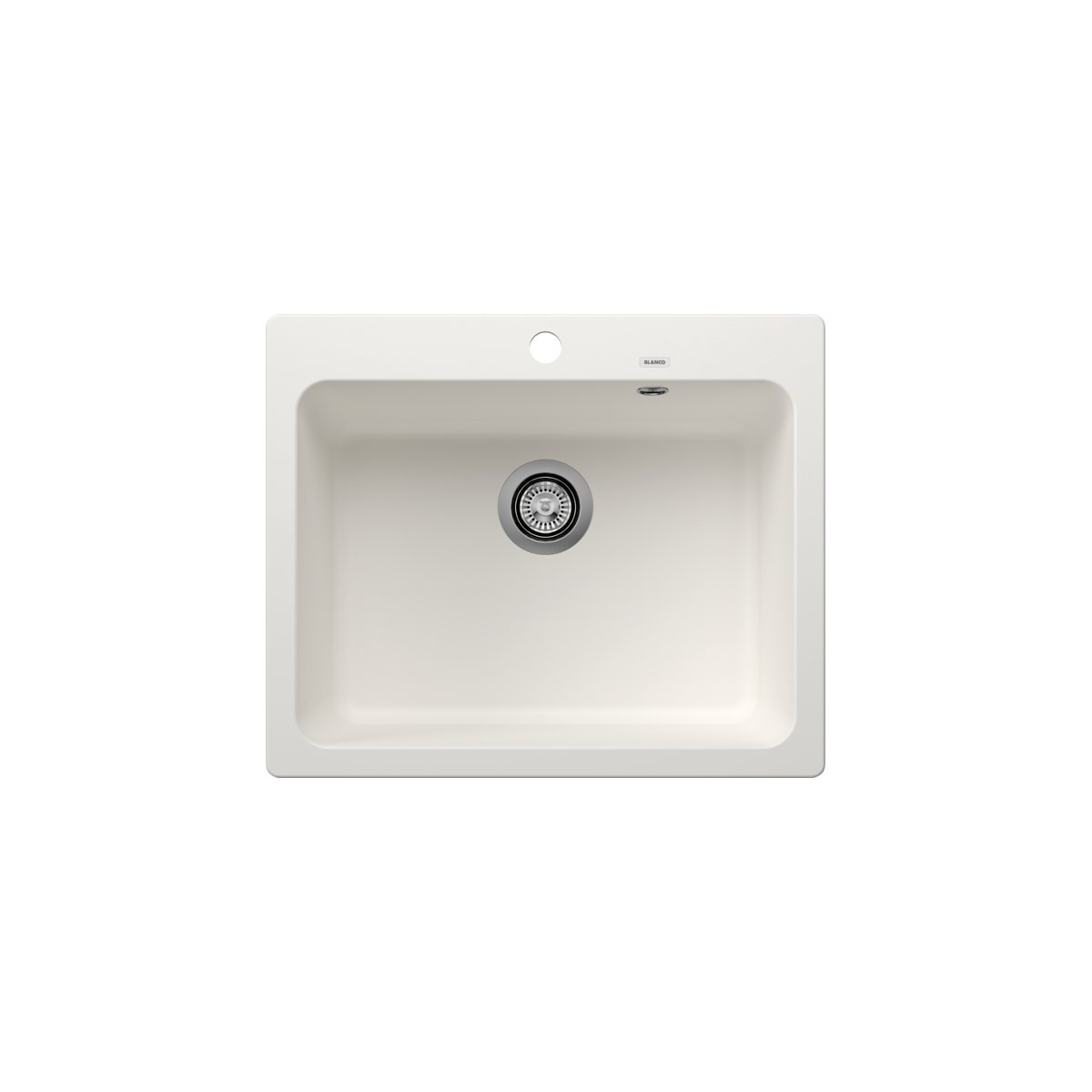 Modern White 1 Bowl Granite Kitchen Sink 61,5×51 Naya 6 Blanco