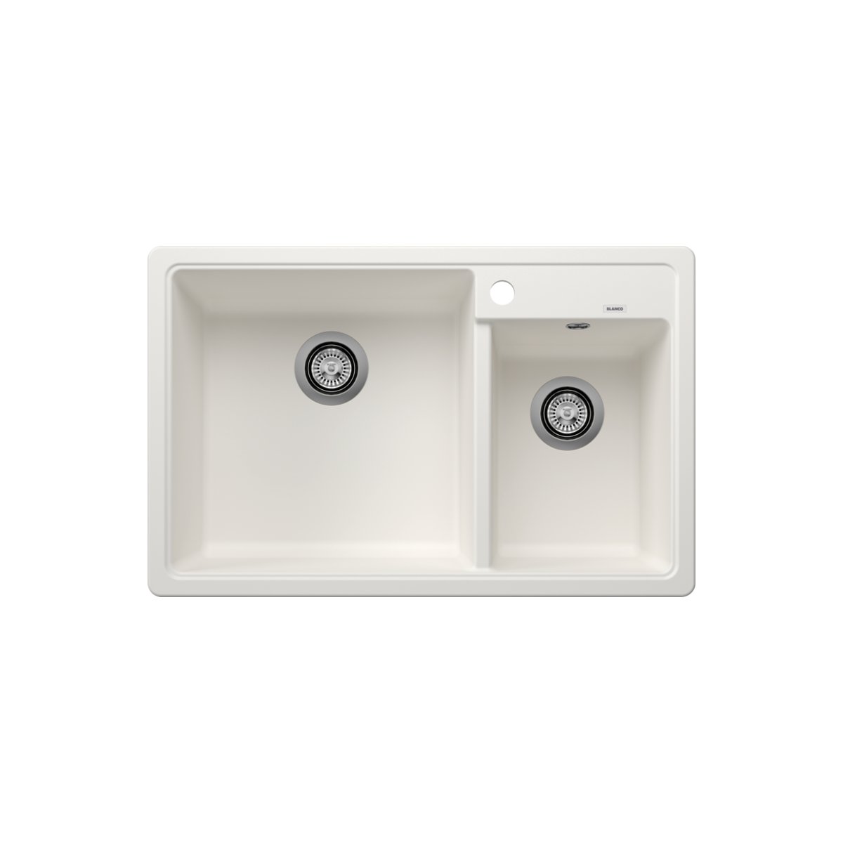 Modern White 2 Bowl Granite Kitchen Sink 78×50 Legra 8 Blanco