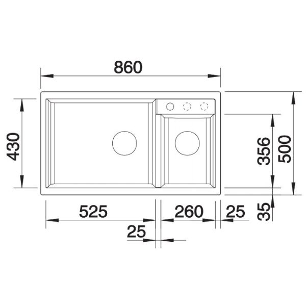 Modern 2 Bowl Granite Kitchen Sink 86x50 Metra 9 Blanco Dimensions