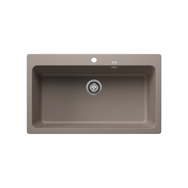 Modern Tartufo 1 Bowl Granite Kitchen Sink 86x51 Naya XL 9 Blanco