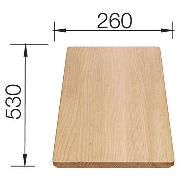 Wooden Multi-Board Chopping Board 26x53 218313 Blanco Dimensions