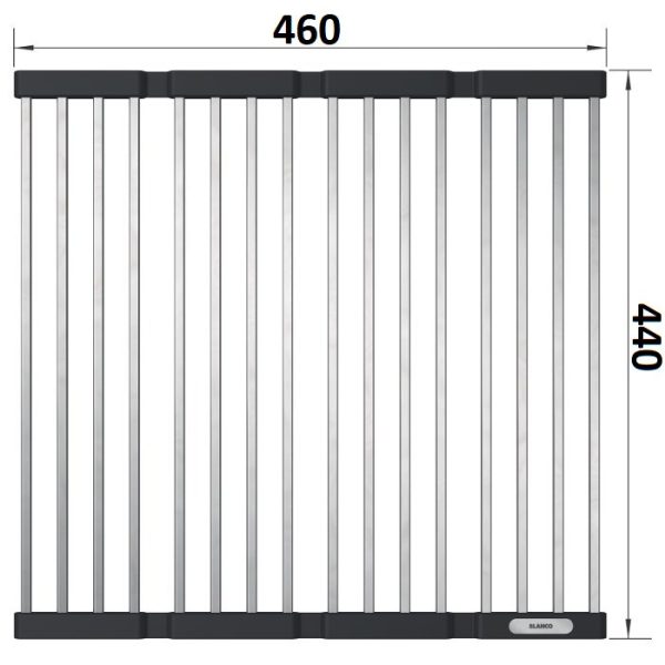 Modern Stainless Steel Folding Mat 46χ44 238483 Blanco Dimensions