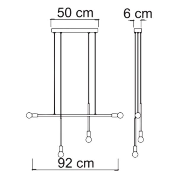 Diagram from pendant ceiling light 7470 Anna 4 Sikrea