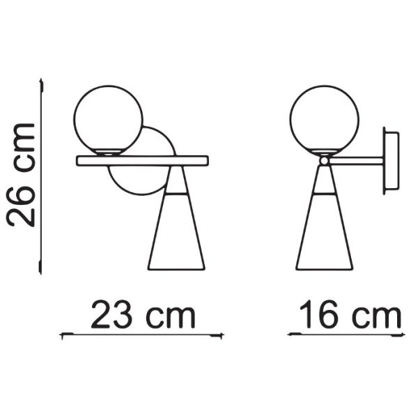 Diagram from wall light 2925 Mikado A Sikrea