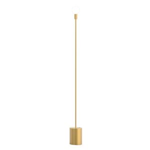 Minimal Italian Gold 1-Light Metal Floor Lamp 160H 7463 Anna P Sikrea