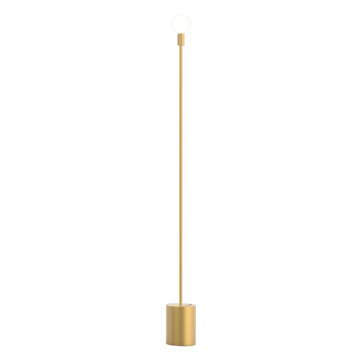 Modern Italian Gold 1-Light Metal Floor Lamp 160H 7463 Anna P Sikrea