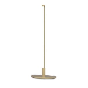 Minimal Italian Gold Metal Linear Table Lamp 9 Watt, 3000K, IP20, 46H 2284 Elia L Sikrea