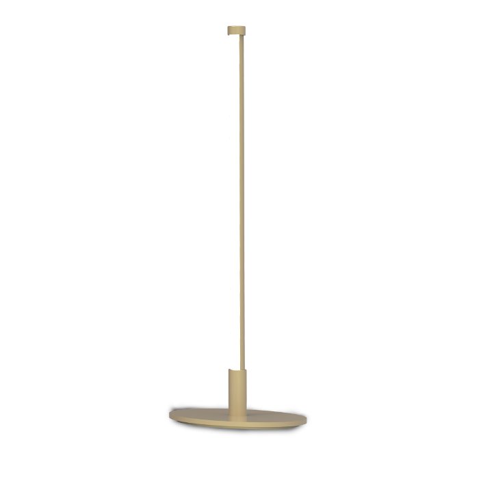Modern Italian Gold Metal Linear Table Lamp 9 Watt, 3000K, IP20, 46H 2284 Elia L Sikrea