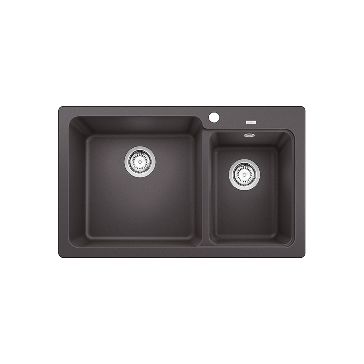 Modern Rock Grey 2 Bowl Granite Kitchen Sink 81,5×50 Naya 8 Blanco