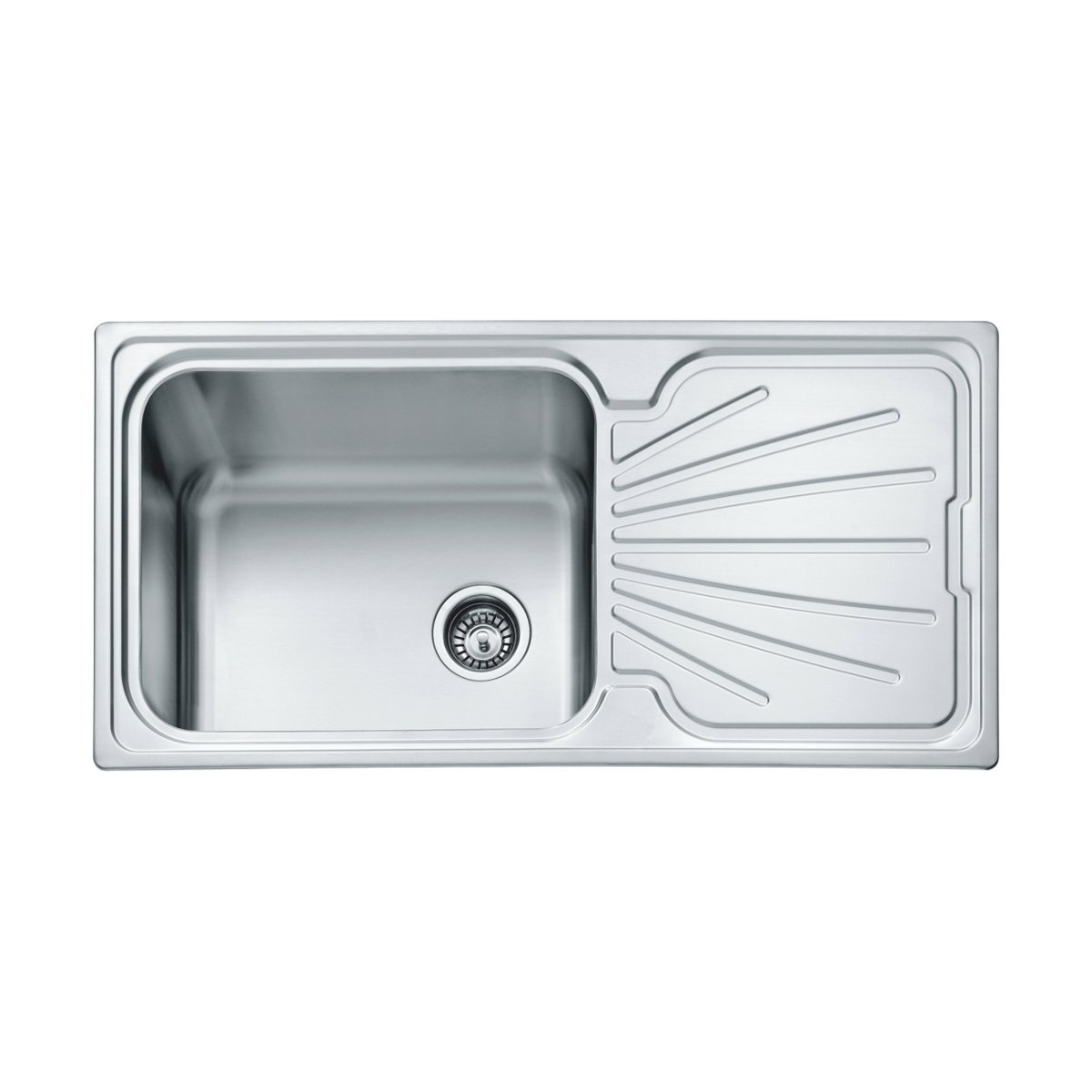 Silk D-100 Macart Modern 1 Bowl Stainless Steel Kitchen Sink with Reversible Drainer 100×50