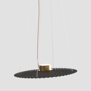 Black Gold Modern Italian Round Metal Pendant Ceiling Light 9979 Ledy Sikrea