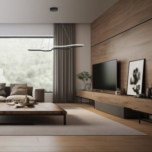 Minimal Living Room Italian Black Pendant Ceiling Light Led 45 Watt 110x60 33267 Clara S Sikrea