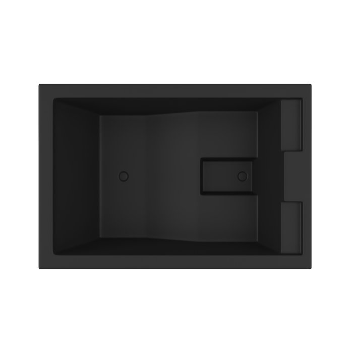 Modern Black Matt Whirlpool 2-Person Outdoor Hot Tub 190×130 Mini Queen SPA Acrilan