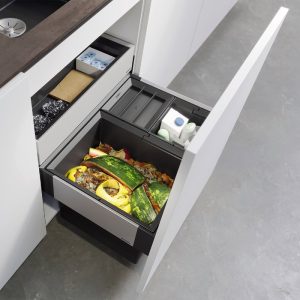 Drawer Waste Separation System with 3 Bins & Pull Out Drawer for 60cm Unit 526210 Blanco Select II XL Orga