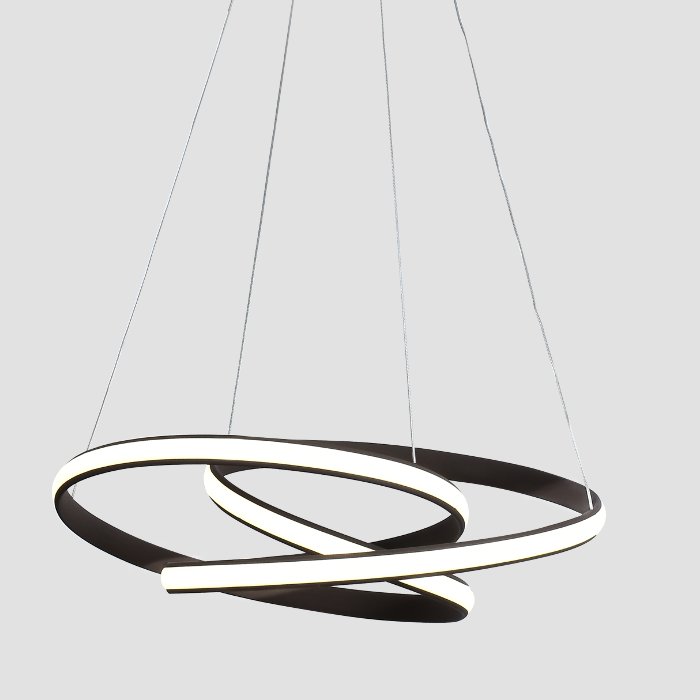 Black Minimal Italian Pendant Ceiling Light Led 2406 Giove Sikrea