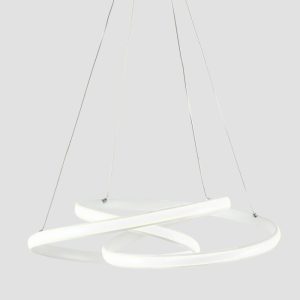 Modern White Italian Pendant Ceiling Light Led 2413 Giove Sikrea