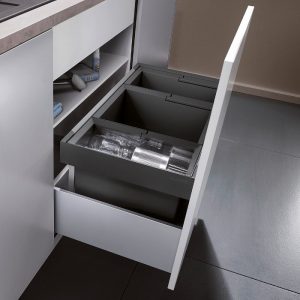 Pull Out Waste Separation System with 3 Bins for 80cm Unit’s Drawer 525221 Blanco Flexon II Low
