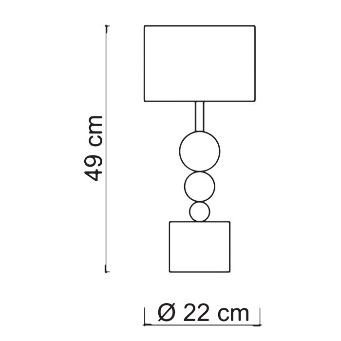 Diagram for table lamp 33120 Gioconda L Sikrea