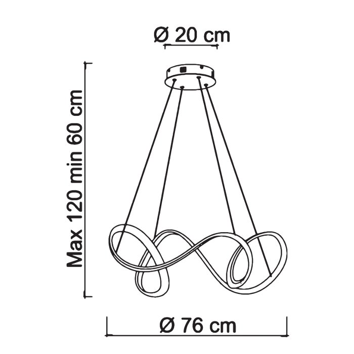 Diagram for pendant ceiling light 2185 Ivan Sikrea