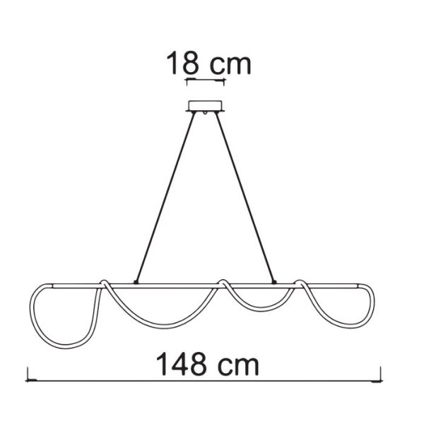 Diagram for pendant ceiling light 33892 33854 Noemi SL Sikrea