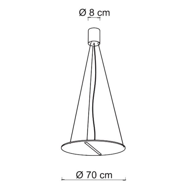 Diagram for pendant ceiling light 4455 Koi S70 Sikrea