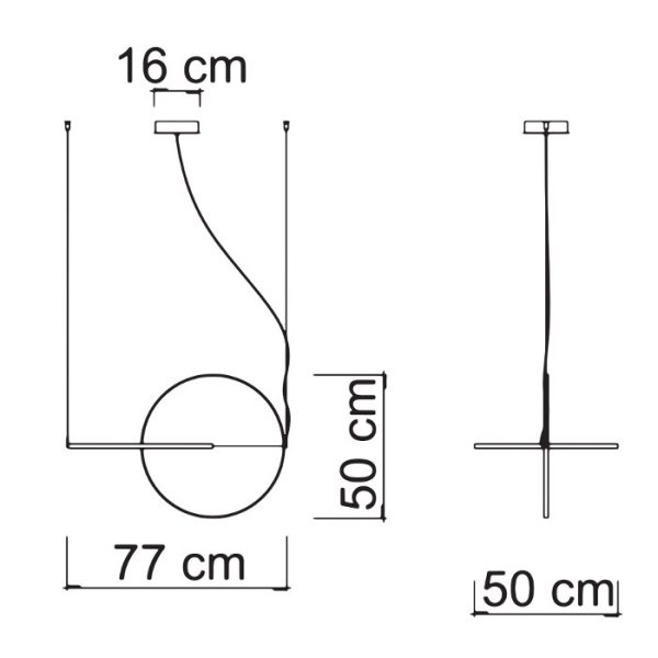 Diagram for pendant ceiling light 9566 Noa S Sikrea