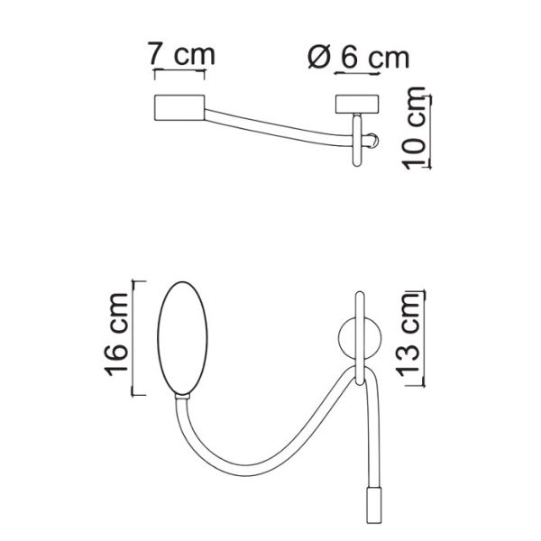 Diagram for wall and ceiling light 9696 Fyll A Sikrea