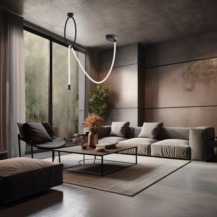 Living Room Modern Italian Unusual Wall Sconce – Ceiling Light Led Illuminated Cord 9689 Fyll PL Sikrea