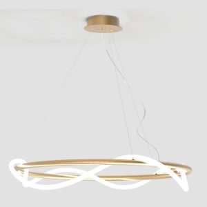 Unique Gold Modern Italian Decorative Pendant Ceiling Light Led 33885 7982 Noemi SR Sikrea