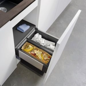 Pull Out Waste Separation System with 2 Bins & Cover for 45 cm Undercounter Unit Select II 526200 Blanco
