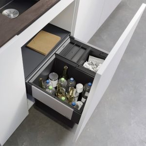 Drawer Waste Separation System with 3 Bins & Pull Out Cover for 60cm Unit 526205 Blanco Select II XL