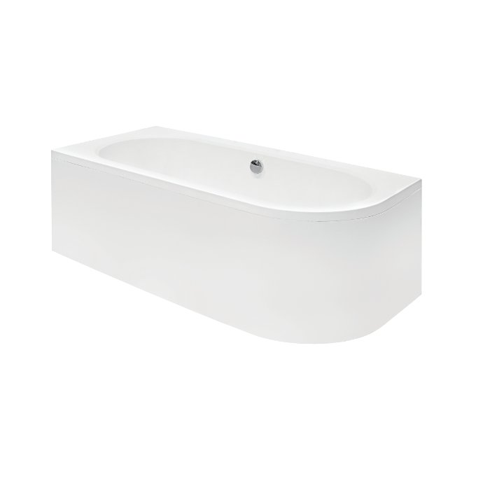Modern Offset Corner Bath Tub 160×75 170×75 180×80 Aura Acrilan