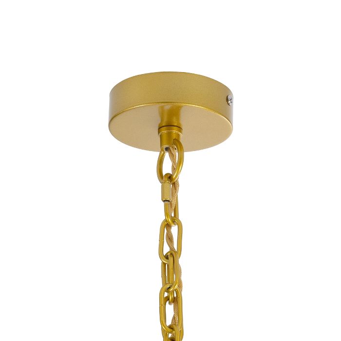 Gold chain and ceiling base from pendant ceiling light Missoula Globostar