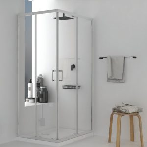 Rectangular Shower Enclosure Corner Entry 6mm Clear Safety Glass Nanoskin 190H Riva Plus Orabella