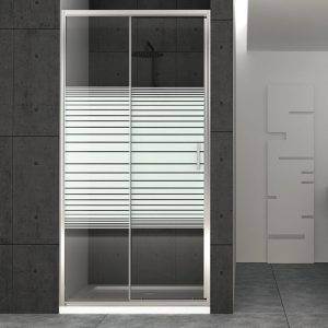 Modern Sliding Shower Door with Serigraphy Safety Glass 6mm Nanoskin 190H Siera Orabella