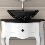 Bathroom furniture CANTO white & ICE Oval wash basin