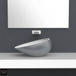 wash basin designs in hall silver oval 51×34 Glass Design Air