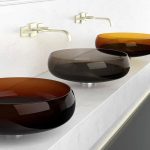 hand wash basin modern italian round Glass Design Glo Ball Murano