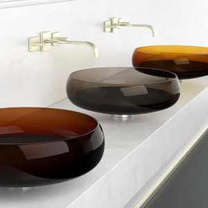 table top wash basin italian luxury round Glass Design Glo Ball Murano