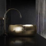 Mode Lux Gold round counter top wash basin