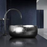 Mode Lux Silver modern italian handmade bathroom sink
