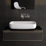 Play rectangular italian modern countertop wash basin