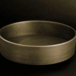 wash basin designs in hall bronze round Ø41 Glass Design Rho Vision