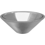 Round basin Tekno Lux Silver Glass Design