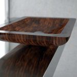 wash basin designs in hall hand-made luxury Glass Design Vogue Brown