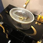 Countertop oval lux wash basin transparent Premium